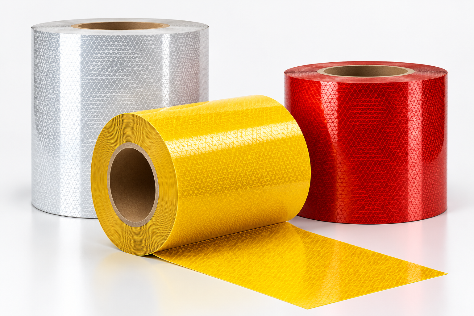 Bobinas de materiais prismáticos para sinalização